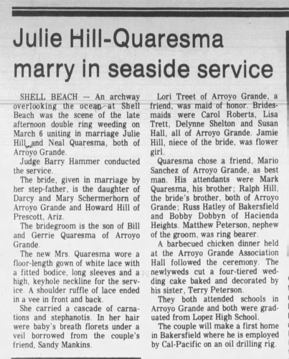 Clipping from Santa Maria Times
